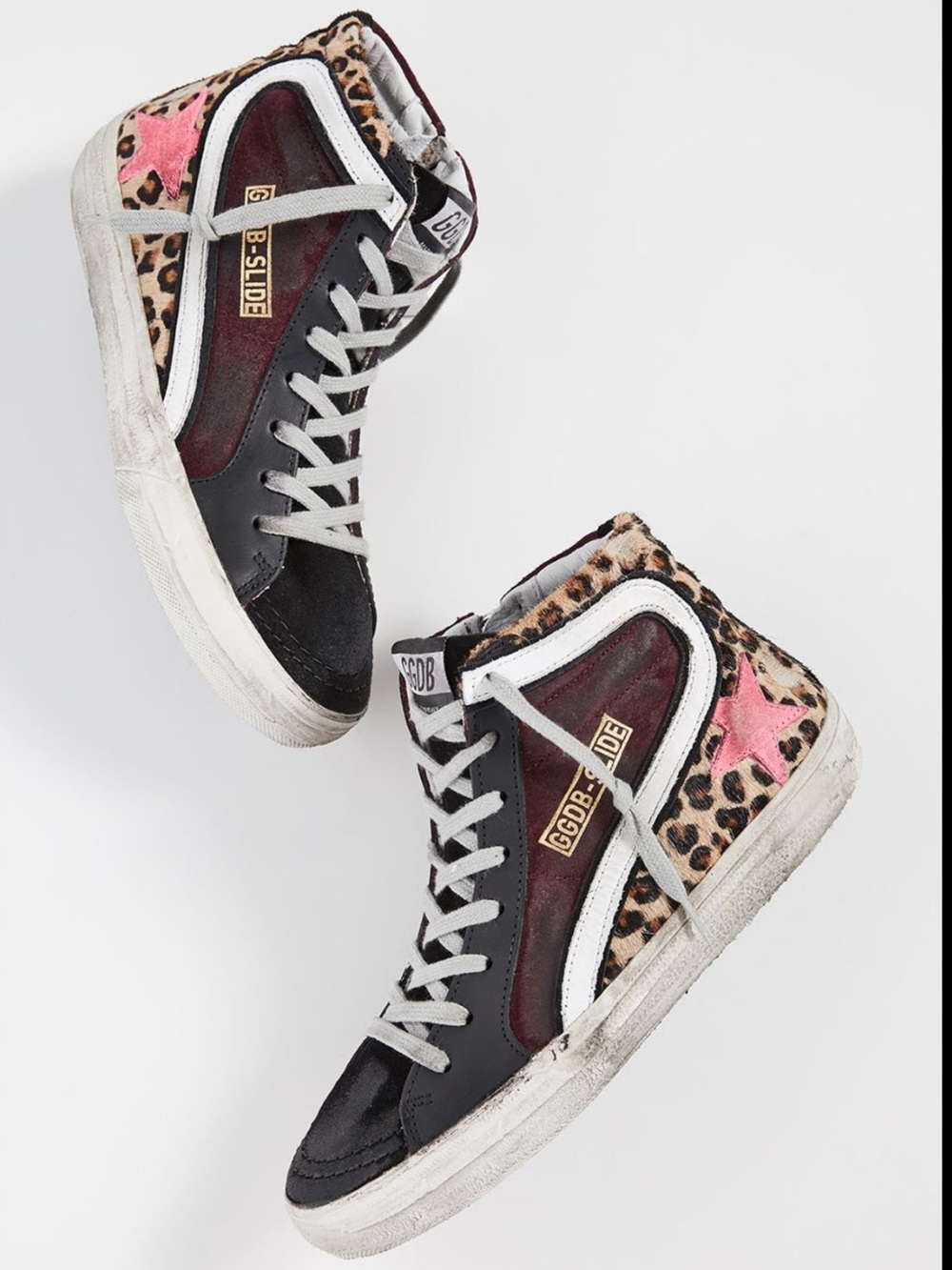Golden Goose Deluxe Brand Slide pony-style calfskin sneakers Size 36